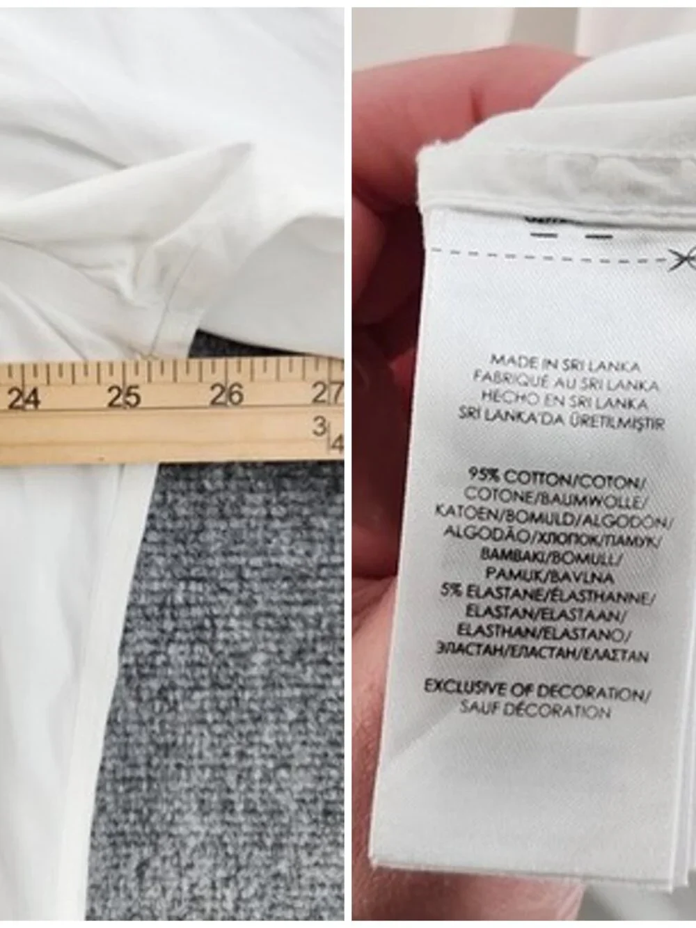 Polo Ralph Lauren 16 32/33 Cotton Spandex Logo Polo Ralph Lauren White Easy Care